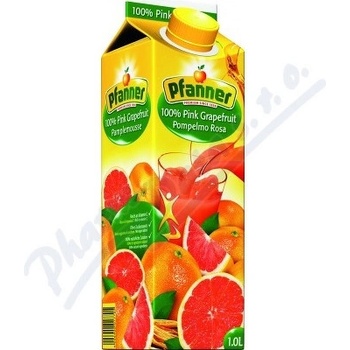 Pfanner Grapefruit růžový 100% 1 l