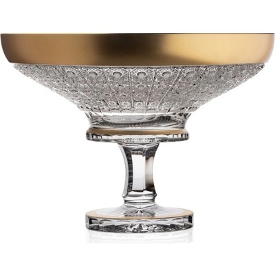 Bohemia Crystal Ručně broušená mísa na noze 405 mm