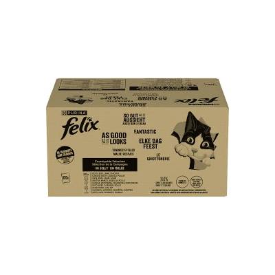 FELIX Countryside Selection Krmivo pre mačky mäsová zmes v želé 120 × 85 g
