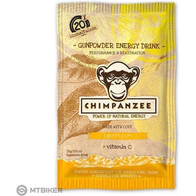 Chimpanzee Gunpowder energetický nápoj lemon 30g
