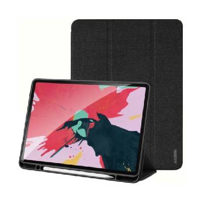 Domo калъф с място за Apple Pencil и функция събуждане / сън за iPad Pro 12, 9" (2018-2022) - черно (47710)