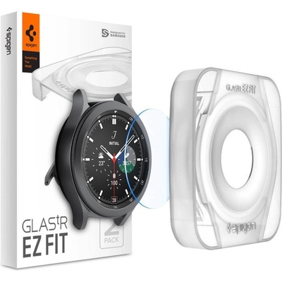 Spigen Стъклени защитни покрития за дисплея на Samsung Galaxy Watch 4 Classic 46mm - Spigen Tempered Glass GLAS. tR EZ Fit (2 броя) (AGL03430)