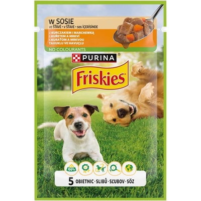 Friskies Adult s kuřecím masem a mrkví ve šťávě 85 g