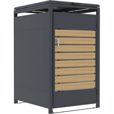 G21 68x117x80 cm antracitový s dekorom dreva