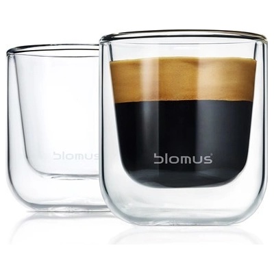 BLOMUS Nero set 2 termosklenic na espresso 80 ml