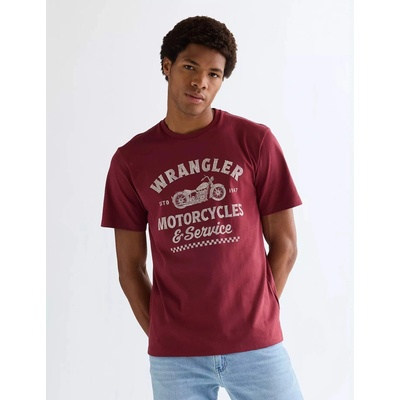 Wrangler 112377953 AMERICANA TEE Ruby Wine