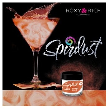 Roxy and Rich Metalická barva do nápojů Spirdust měděná 1,5 g