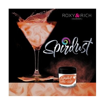 Roxy and Rich Metalická barva do nápojů Spirdust měděná 1,5 g