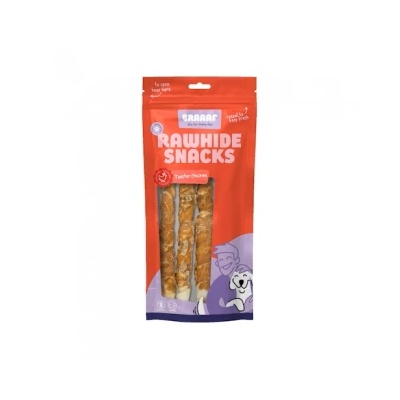 Braaaf Roll Chicken Sticks - Кучешко лакомство, усукани пръчки с пилешко филе