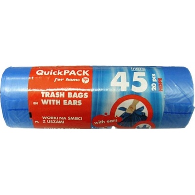 viGO Sáčky zatahovací 35L 12µm 15ks modré