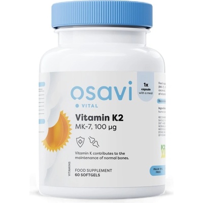 Osavi Vitamin K2 MK-7 100 mcg [60 Гел капсули]