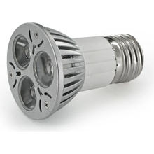 Whitenergy POWER LED reflektorová 3xLED E27 3W studená biela