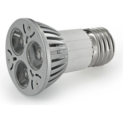 Whitenergy POWER LED reflektorová 3xLED E27 3W studená biela