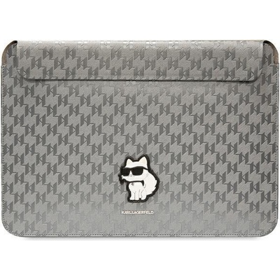 Karl Lagerfeld Sleeve 14" silver Saffiano Monogram Choupette KLCS14SAKHPCG