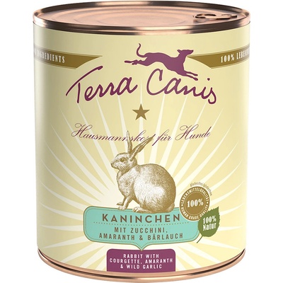 Terra Canis králík s cuketou, amarantem a medvědím česnekem 12 x 800 g
