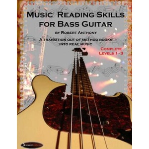 MUSIC READING SKILLS FOR BASS GUITAR COM | Robert Anthony (ISBN: 9781517125929)