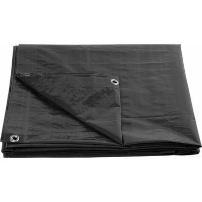 Strend Pro Plachta Tarpaulin Strong 10 x 15 m 200 g/m, krycí, antracit, s oky ST2173043