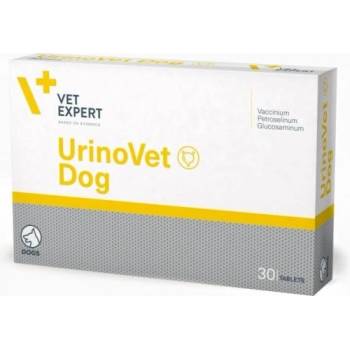 VetExpert UrinoVet Dog - хранителна добавка за кучета, срещу инфекции на долните пикочни пътища - остри, хронични и рецидивиращи, 30 таблетки, Vet Expert - Полша