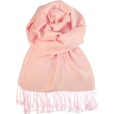Vicenza elegantní cashmere šál světle růžová