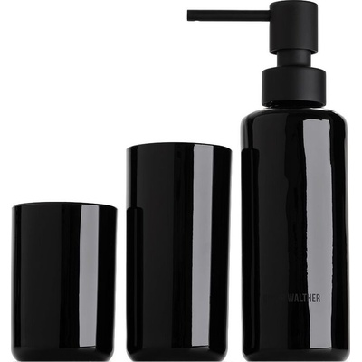 DECOR WALTHER Дозатор за сапун Pop Up с чаши черен 3 части (0940063)