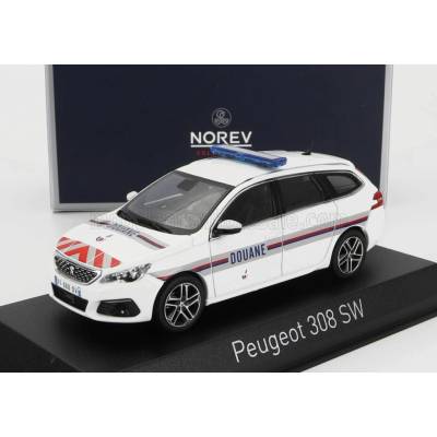 NOREV PEUGEOT 308 GT SW STATION WAGON DOUANES 2020 - WHITE 1:43