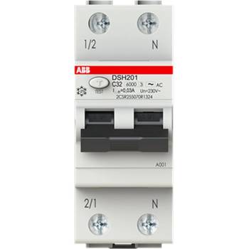 ABB Дефектнотокова защита ABB DSH201 C32 AC30 - 2 P, 30 mA (2CSR255070R1324)