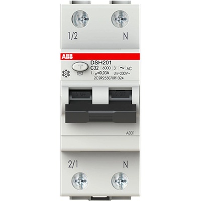 ABB Дефектнотокова защита ABB DSH201 C32 AC30 - 2 P, 30 mA (2CSR255070R1324)