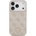 GUESS Калъф Guess PU Leather 4G Strass Triangle Logo Gold Frame MagSafe за iPhone 17 Pro Max - Pink