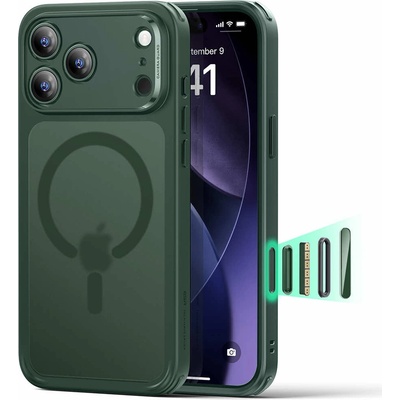 ESR Хибриден кейс с висока степен на защита с MagSafe за iPhone 17 Pro - ESR Classic Hybrid HaloLock MagSafe Case (зелен) (KF2351159)