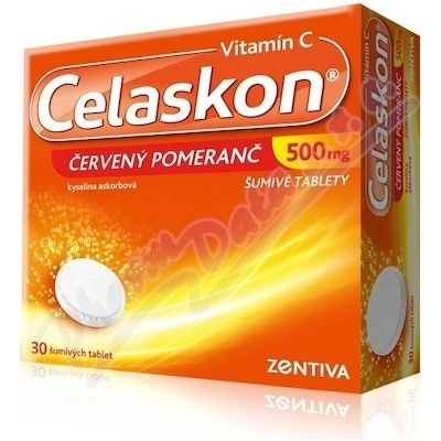 CELASKON ČERVENÝ POMERANČ POR 500MG TBL EFF 30(3X10)