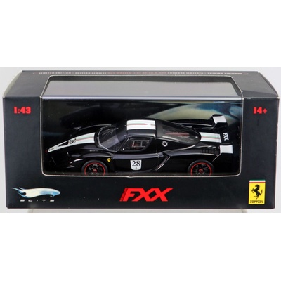 Mattel Hot Wheels Elite Ferrari FXX 28 Black with Italian Flag