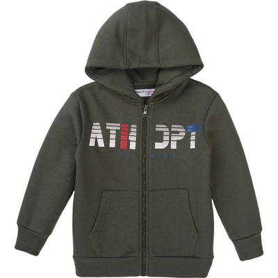 Minoti Mikina chlapčenská s kapucňou 7BZTHRU 6 khaki