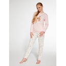 Bavlnené dievčenské pyžamo CORNETTE Kids Girl Fall ružová