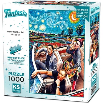 KS Games Пъзел KS Games от 1000 части - Звездна нощ на изкуството (20823)