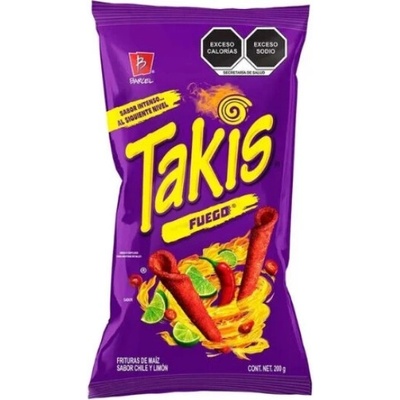 Takis Fuego Hot Chilli Pepper&Lime Tortila Chips 100 g