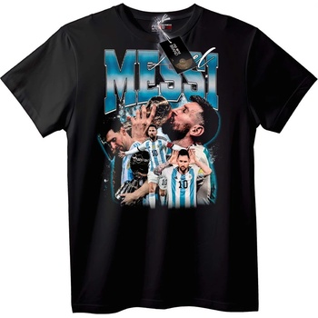 NOONEBRAND Тениска Messi футболна легенда - 7XL, White