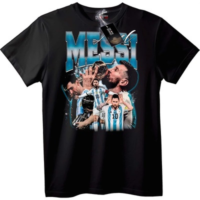 NOONEBRAND Тениска Messi футболна легенда - 7XL, White