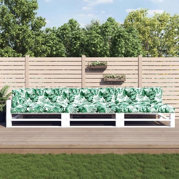 vidaXL Палетни възглавници, 7 бр, на листа, текстил (3188916)