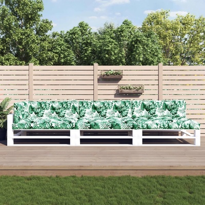 vidaXL Палетни възглавници, 7 бр, на листа, текстил (3188916)