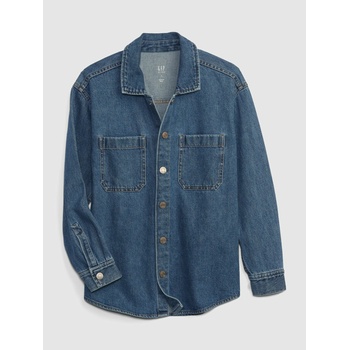 GAP Детско дънково oversize риза яке GAP GAP | Sin | Момчешки | 128-134