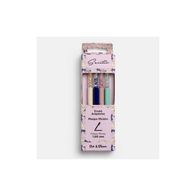 Sentio Химикалка 1.0mm Orchid 4 броя