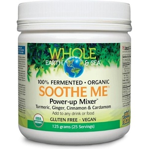 Natural Factors Soothe Me Power-up Mixer Whole Earth & Sea®/ Формула с куркума, джинджифил, канела, кардамон x 125 g пудра/ 25 дози Natural Factors (35553 NF)