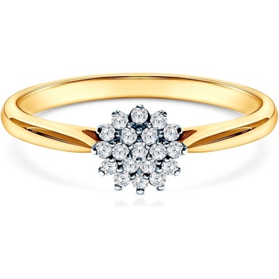 SAVICKI Годежен пръстен Savicki: двуцветно злато, диамант