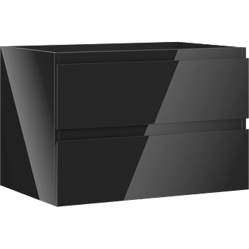 Mexen Orio шкаф за баня под умивалник 70 см, 2 чекмеджета, черен гланц - 91A10-07047-2-BFF70 (91A10-07047-2-BFF70)