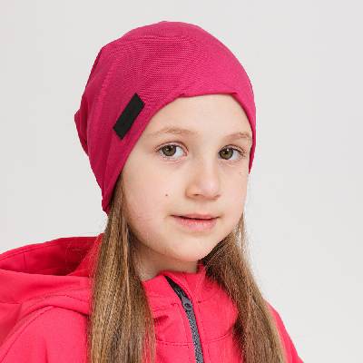 Bambusová fuchsiová čepice