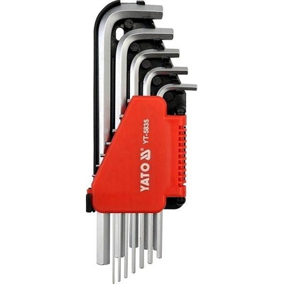 YT-5835 Sada imbusových kľúčov 12 ks dlhých palcových