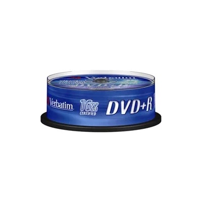 Verbatim DVD+R 4.7GB 16х cake 25бр