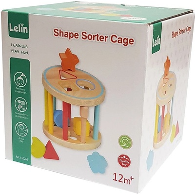 Lelin toys - Дървен сортер - колело