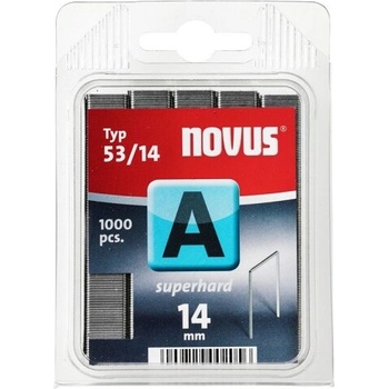 Novus Скоби за такери Type A53 Superhard, 11.3х14х0.75 мм, 1000 бр. , Novus (042-0359)