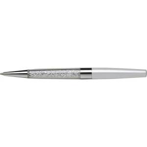 Art Crystella Химикалка, кремаво бяла, с бял кристал swarovski на дъното, 14 см, art crystella 1805xga001 (1805xga001)